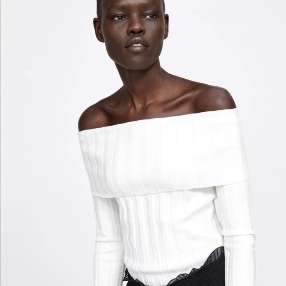 Zara off the shoulder top